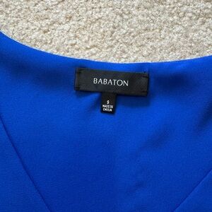 Babaton Royal Blue V-Neck Blouse